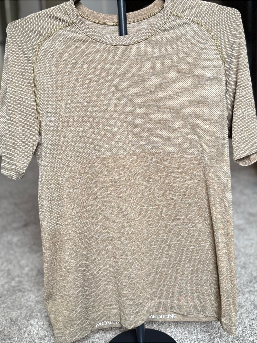 lululemon athletica Short Sleeve Tee in Taupe Heather